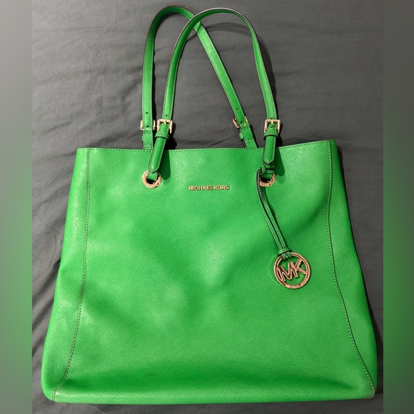 Michael Kors Green Tote Bag - Picture 1 of 8